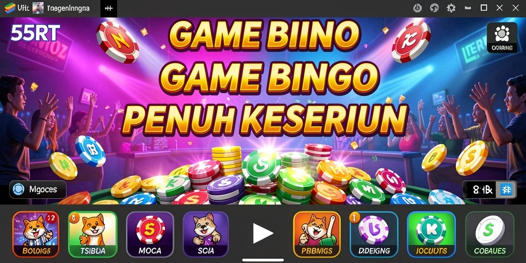 Gameplay seru di 55RT dengan berbagai variasi Bingo.