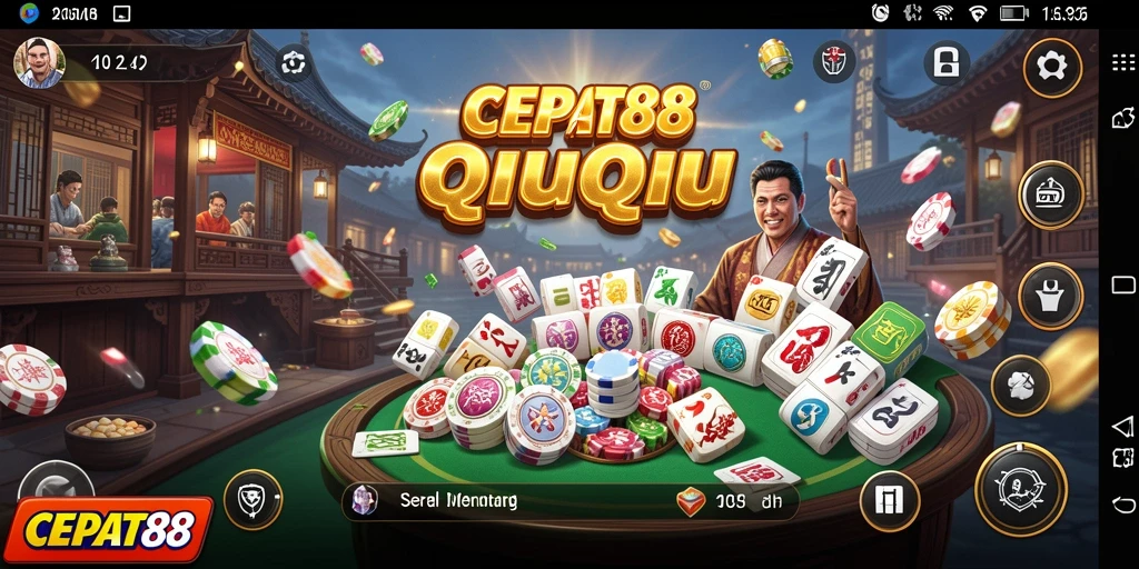 Screenshot gameplay CEPAT88 menampilkan suasana seru QiuQiu.