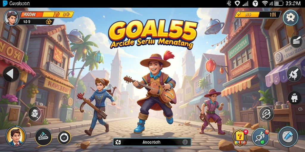 Tampilan gameplay GOAL55 yang mengasyikkan dan penuh tantangan.