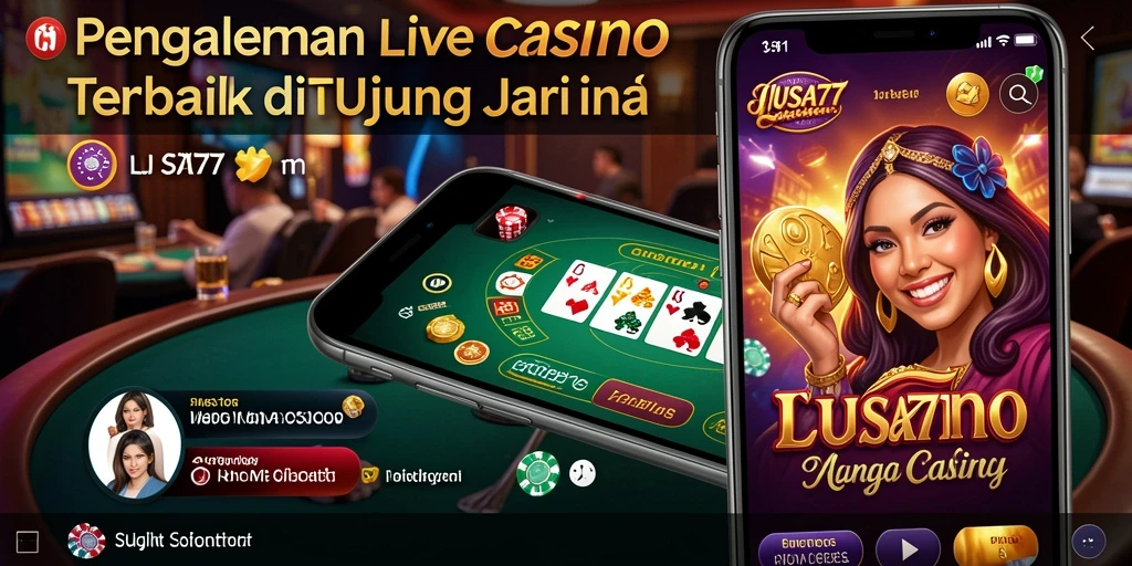 Tampilan gameplay Live Casino yang mendebarkan dan interaktif.