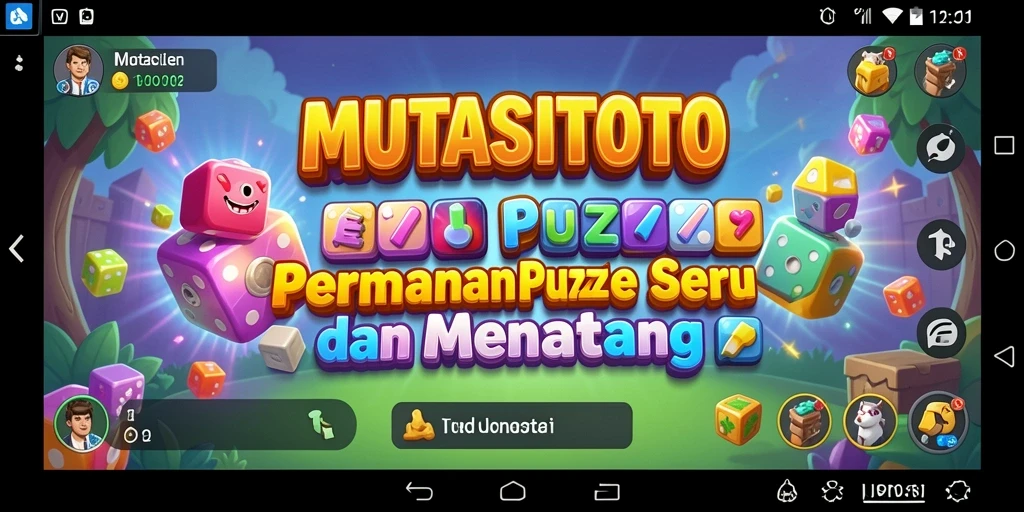 Screenshot gameplay MUTASITOTO yang menunjukkan teka-teki yang menantang.