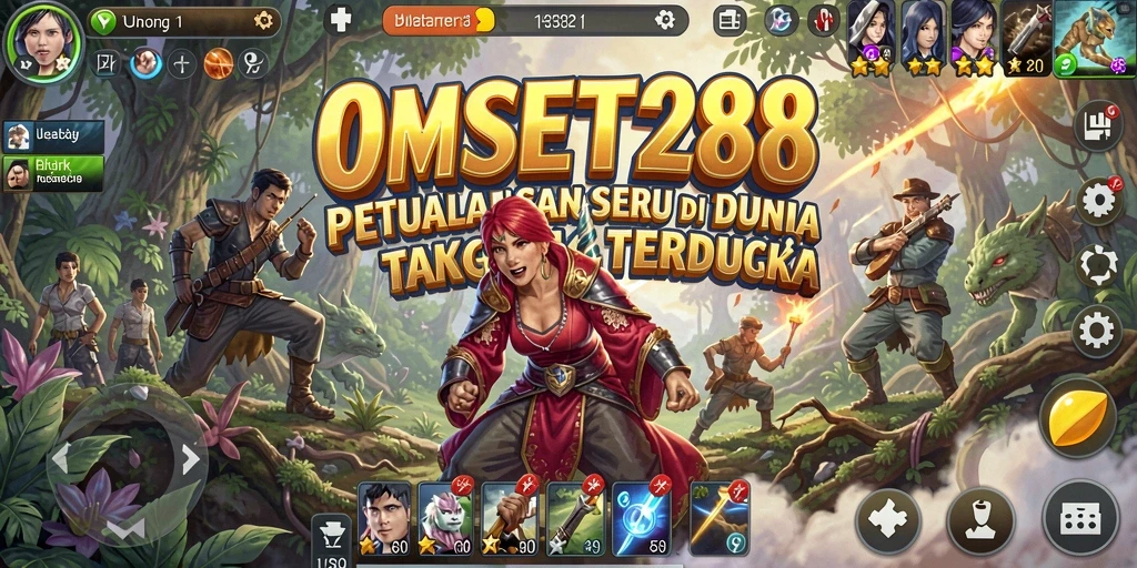 Tampilan gameplay OMSET288 yang penuh aksi dan petualangan.