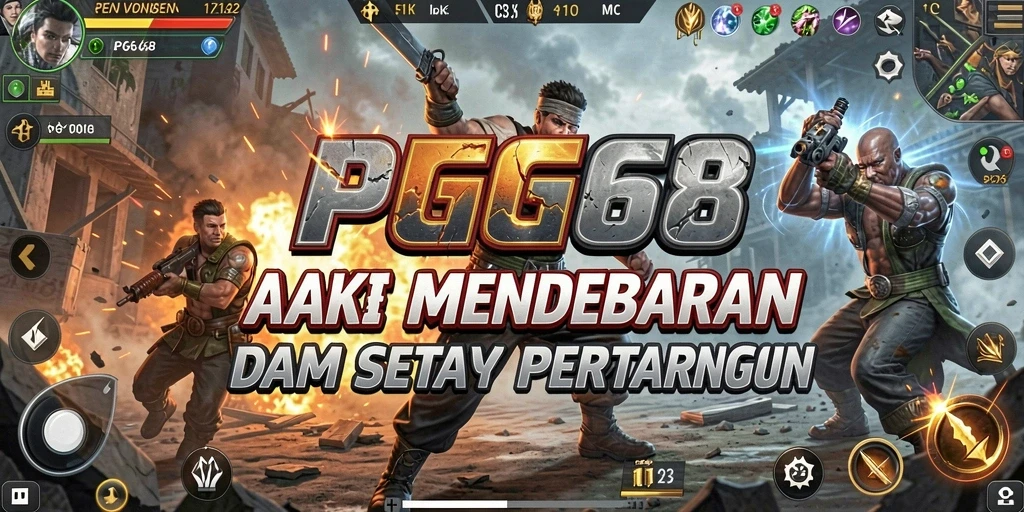 Tampilan gameplay PGG68 yang mendebarkan dan penuh aksi.